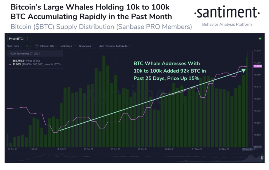 Market Research Report: Bitcoin Retreats After Closing In On $70,000 While Stocks Dip On High Inflation&nbsp; - Screen Shot 2021 11 15 at 9.42.59 AM 1024x649